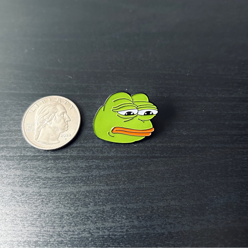 NWT Sad Pepe Meme Enamel Pin